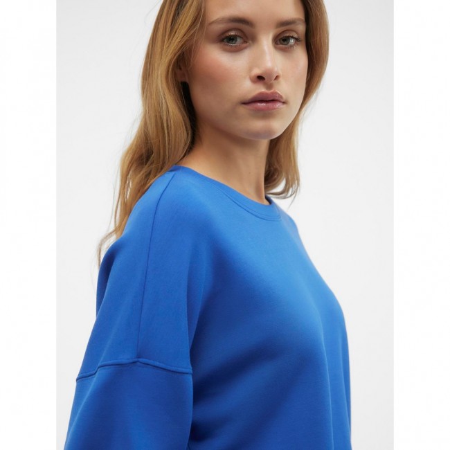 VM VMSILKY LS O-NECK TOP JRS 10302890 beaucoup blue