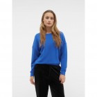 VM VMSILKY LS O-NECK TOP JRS 10302890 beaucoup blue