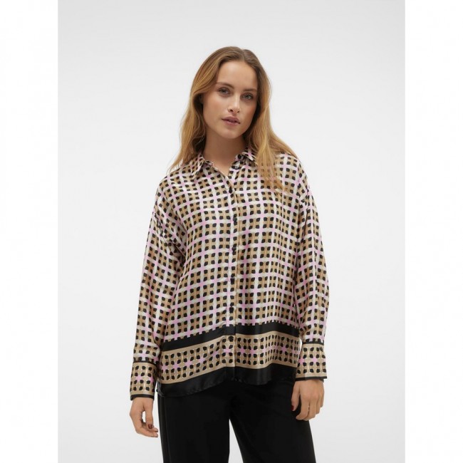 VM VMMILLE LS SHIRT WVN EXP 10313551 birch aop
