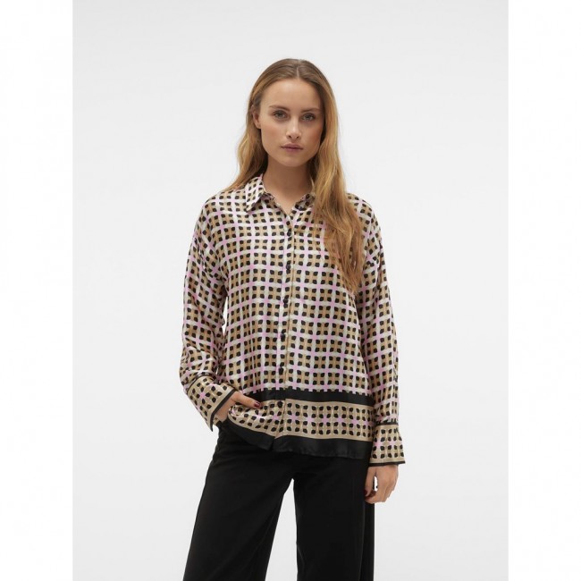 VM VMMILLE LS SHIRT WVN EXP 10313551 birch aop