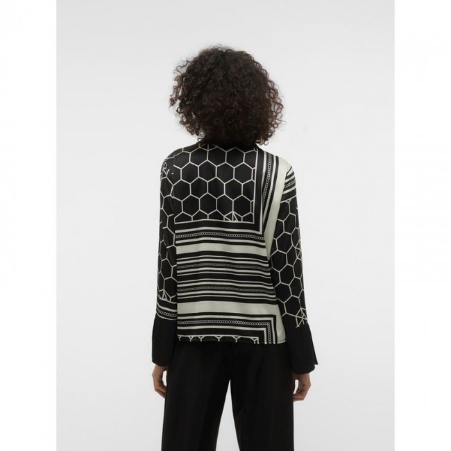 VM VMMALLE LS SHIRT WVN EXP 10313552 black bright white