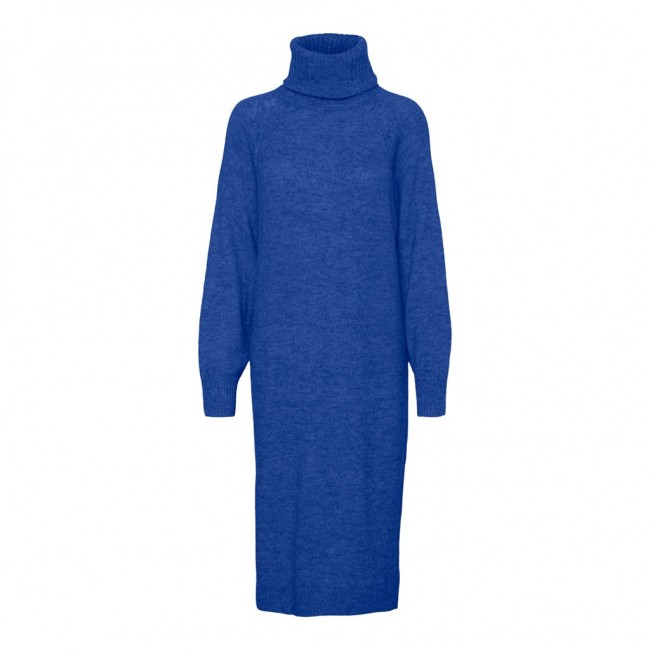 Vero moda VMDANIELA LS COWL NECK DRESS GA 10291734 beaucoup blue w melange
