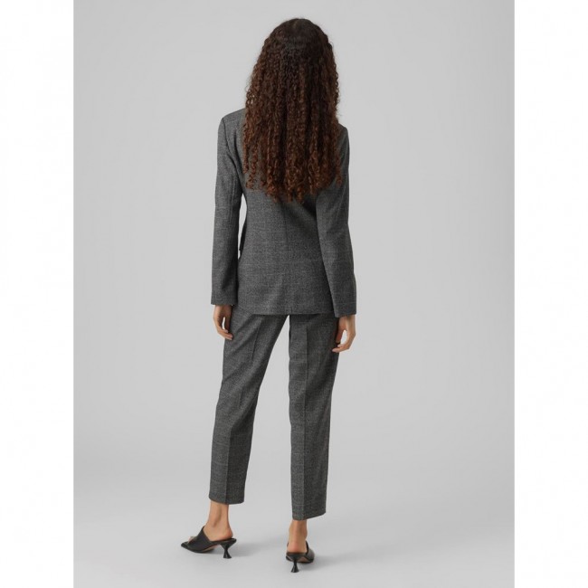 Vero moda VMMILA HR TAPERED CHECK PANT 10291911 black dark grey checks Vero moda VMMILA HR TAPERED CHECK PANT 10291911 black dark grey checks