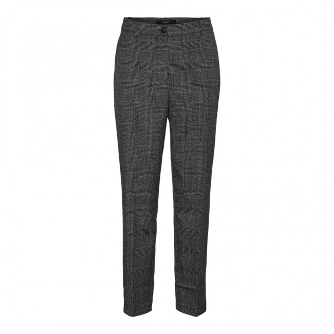 Vero moda VMMILA HR TAPERED CHECK PANT 10291911 black dark grey checks Vero moda VMMILA HR TAPERED CHECK PANT 10291911 black dark grey checks
