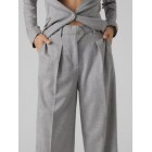 Vero moda VMYOLANDA HR STRAIGHT PANT 10299463 medium grey melange