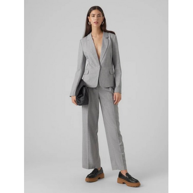 Vero moda VMYOLANDA LS SLIM BLAZER 10301257 medium grey melange