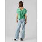 vero moda VMFLIA SL WIDE TOP JRS 10288373-jade cream