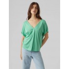 vero moda VMFLIA SL WIDE TOP JRS 10288373-jade cream
