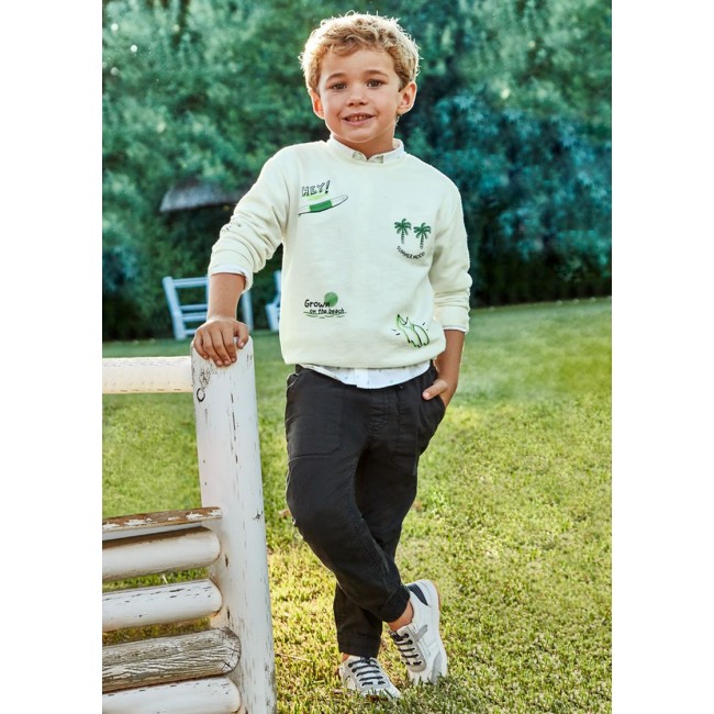 mayoral Παντελονι skater fit 23-03521-097 μαυρο