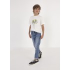 mayoral Μπλουζα κοντ/κη "palm trees" 23-06079-060 κρεμ
