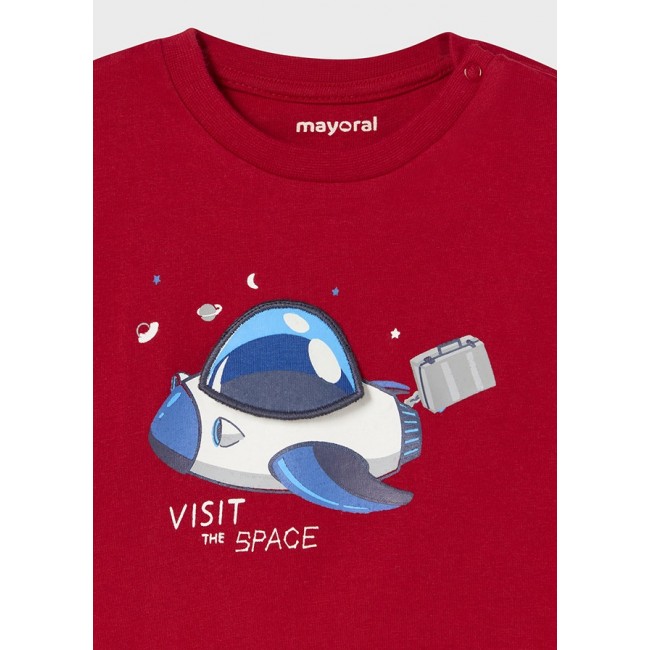 Mayoral Μπλουζα µακρυµ play "space" 13-02014-069 κοκκινο