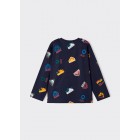 Mayoral Μπλουζα µακρυµ "all over print 13-04029-093 μπλε