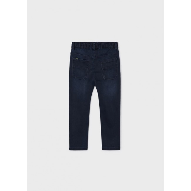 Mayoral Παντελονι soft denim τζογκερ 13-04516-087 μαυρο μπλε