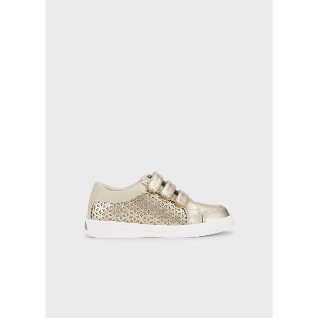 mayoral Sneaker τρυπητο 23-43421- 052 χρυσο μπεζ