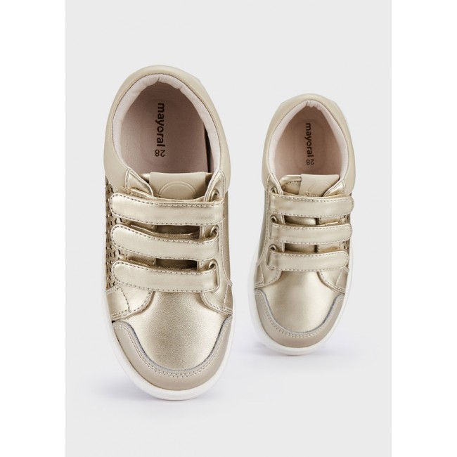 mayoral Sneaker τρυπητο 23-43421- 052 χρυσο μπεζ
