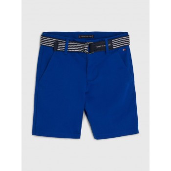 TH ESSENTIAL BELTED CHINO SHORTS KB0KB08127 C66 ULTRA BLUE