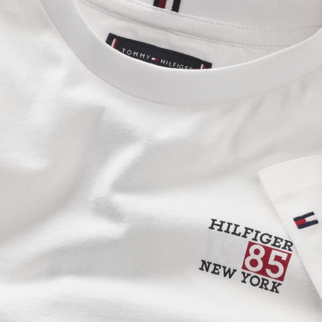Tommy Hilfinger NEW YORK FLAG GRAPHIC TEE L/S KB0KB08627 YBR.001 white