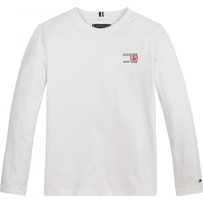 Tommy Hilfinger NEW YORK FLAG GRAPHIC TEE L/S KB0KB08627 YBR.001 white
