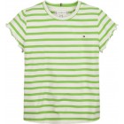 TH STRIPED RUFFLE SLEEVE TOP S/S KG0KG07449 0CD SPRING LIME STRIPE TH STRIPED RUFFLE SLEEVE TOP S/S KG0KG07449 0CD SPRING LIME STRIPE