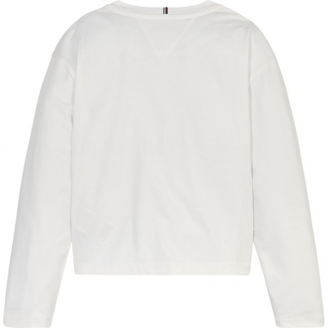 Tommy Hilfinger TOMMY SCRIPT TEE L/S KG0KG07643 YBR.001 white