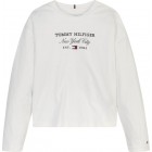 Tommy Hilfinger TOMMY SCRIPT TEE L/S KG0KG07643 YBR.001 white