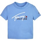 TH BABY SCRIPT LOGO TEE S/S KN0KN01621 CY7 SKYSAIL