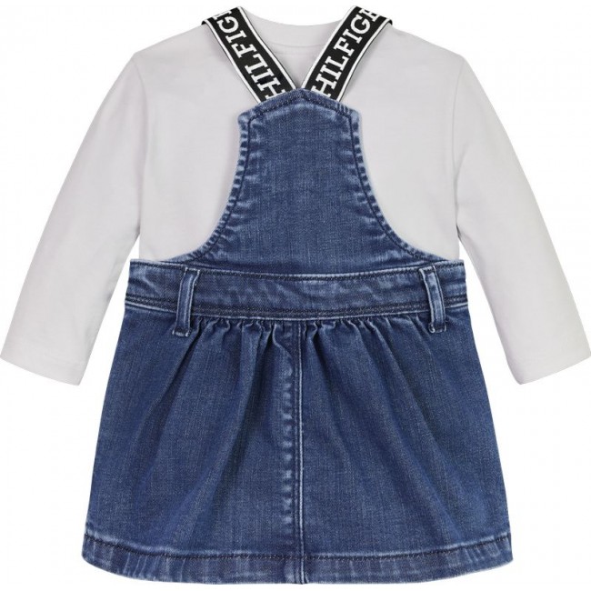 Tommy Hilfinger BABY DENIM DUNGAREE SET KN0KN01700 1A4.627 white