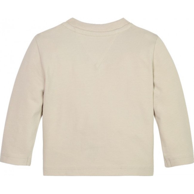 TH BABY HILFIGER FLAG TEE L/S KN0KN01736 ABH 004 CASHMERE CREAM