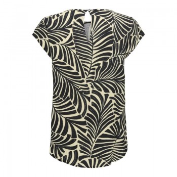Only ONLNOVA LIFE VIS S/S TOP 15222174 black 611 la palma
