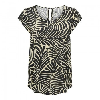 Only ONLNOVA LIFE VIS S/S TOP 15222174 black 611 la palma