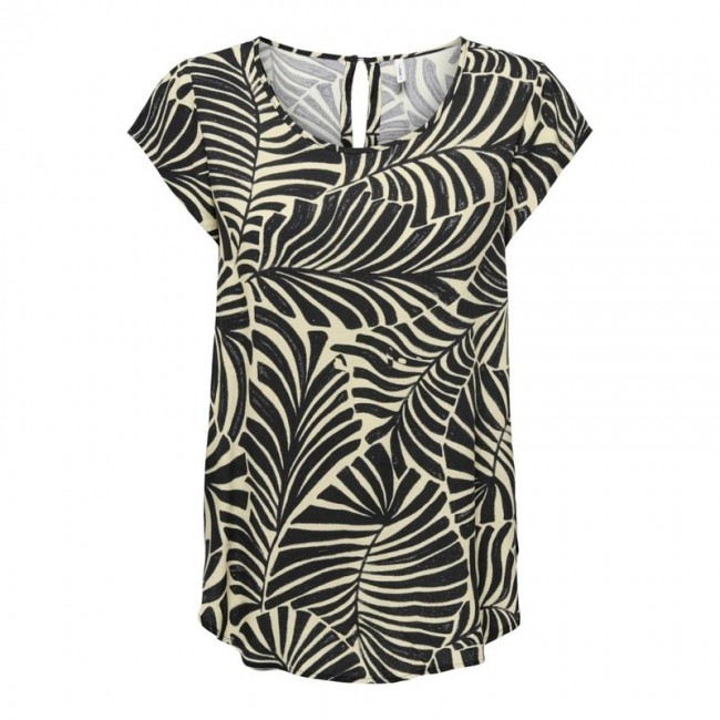 Only ONLNOVA LIFE VIS S/S TOP 15222174 black 611 la palma Only ONLNOVA LIFE VIS S/S TOP 15222174 black 611 la palma