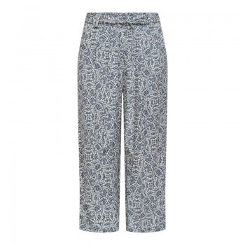 Only ONLNOVA LIFE VIS CROP PALAZZO PANT AOP 15222225 ombre blue 621 patrice