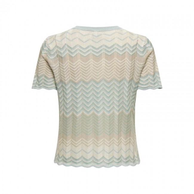 Only ONLALVIRA LIFE SS GLITTER O-NECK KNT 15288558 cloud blue cloud/blue s/feather/silver glitter Only ONLALVIRA LIFE SS GLITTER O-NECK KNT 15288558 cloud blue cloud/blue s/feather/silver glitter