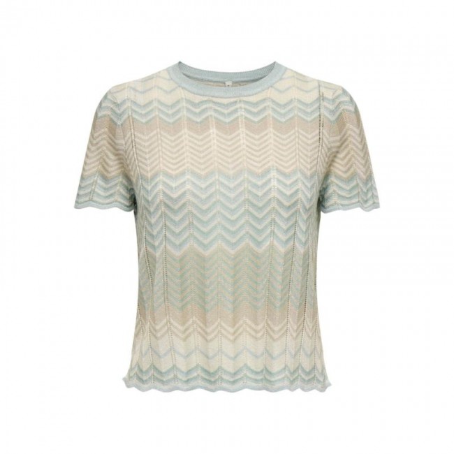 Only ONLALVIRA LIFE SS GLITTER O-NECK KNT 15288558 cloud blue cloud/blue s/feather/silver glitter Only ONLALVIRA LIFE SS GLITTER O-NECK KNT 15288558 cloud blue cloud/blue s/feather/silver glitter