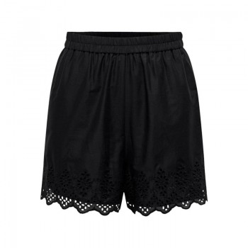 Only ONLLOU LIFE EMB LOOSE SHORTS WVN 15313167 black