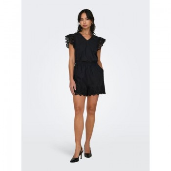 Only ONLLOU LIFE EMB LOOSE SHORTS WVN 15313167 black