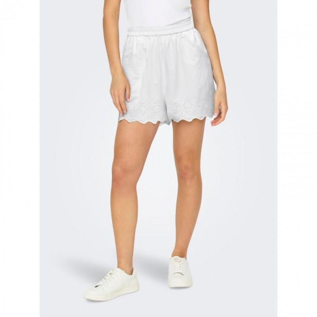 Only ONLLOU LIFE EMB LOOSE SHORTS WVN 15313167 bright white Only ONLLOU LIFE EMB LOOSE SHORTS WVN 15313167 bright white