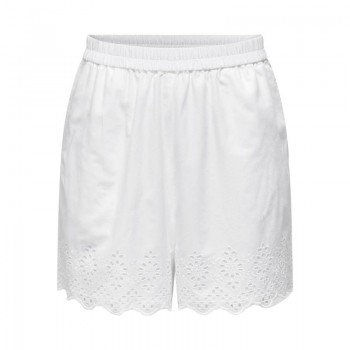 Only ONLLOU LIFE EMB LOOSE SHORTS WVN 15313167 bright white