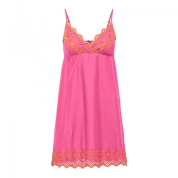 Only ONLLOU LIFE EMB STRAP DRESS PTM 15313169 fuchsia purple w flame orange