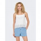 Only ONLLOU LIFE EMB SINGLET PTM 15313172 bright white Only ONLLOU LIFE EMB SINGLET PTM 15313172 bright white