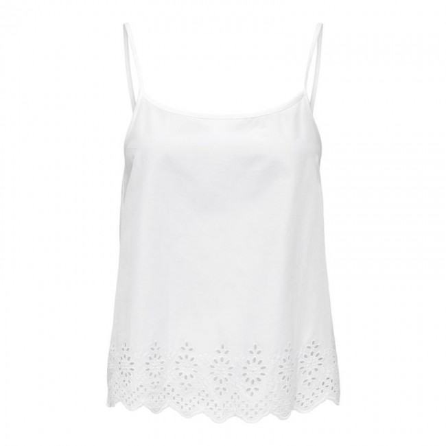 Only ONLLOU LIFE EMB SINGLET PTM 15313172 bright white Only ONLLOU LIFE EMB SINGLET PTM 15313172 bright white