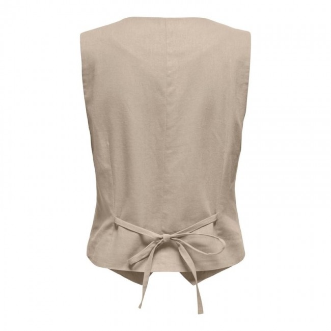 Only ONLCARO S/L LINEN BLEND VEST CC TLR 15338714  oxford tan
