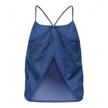 Only ONLNOVA AZURE ELBA SINGLET PTM 15343005 medium blue denim