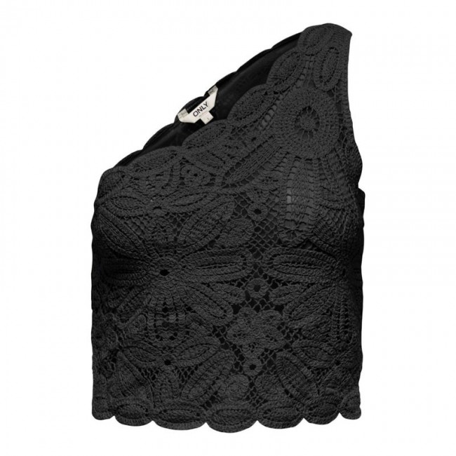 Only ONLALBERTE ONE SHOULDER SHORT TOP WVN 15344886 black Only ONLALBERTE ONE SHOULDER SHORT TOP WVN 15344886 black