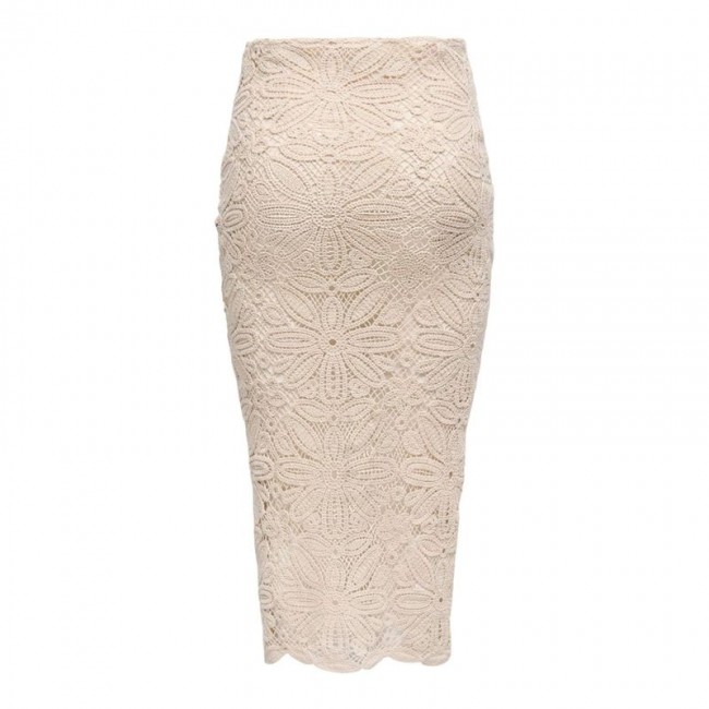 Only ONLALBERTE MW LONG SKIRT WVN 15344887 sheer pink