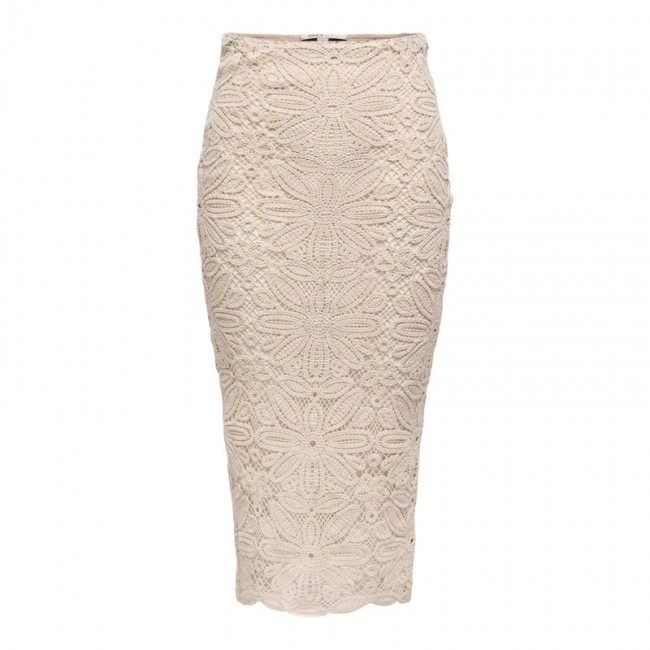 Only ONLALBERTE MW LONG SKIRT WVN 15344887 sheer pink