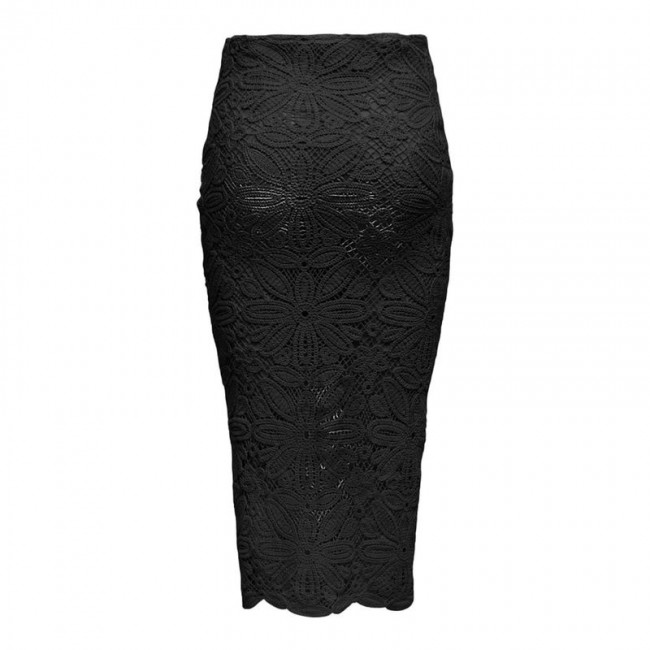 Only ONLALBERTE MW LONG SKIRT WVN 15344887 black