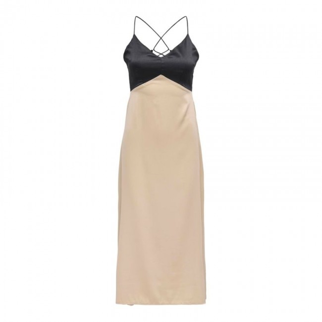 Only ONLJANE LIFE S/L JANICE LONG DRESS PTM 15344942 black w humus blocking