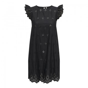 Only ONLLOU LIFE EMB S/S OPEN BACK DRESS CS 15346368 black