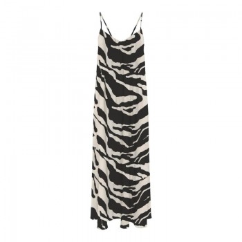 Only ONLNOVA LIFE VIS ROXY LONG DRESS AOP 15347190 black 644 refined zebra